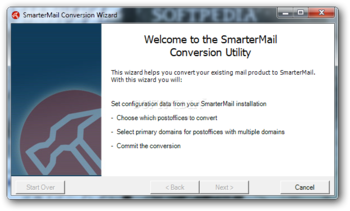 SmarterMail Conversion Wizard for MailEnable screenshot