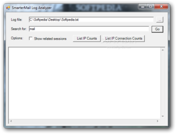 SmarterMail Log Analyzer screenshot