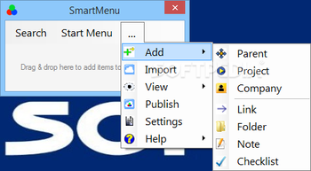 SmartMenu screenshot