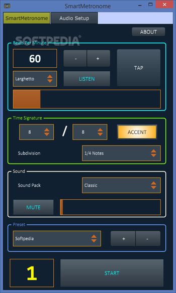 SmartMetronome screenshot