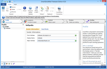 SmartSerialMail Freeware Edition screenshot