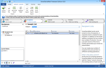 SmartSerialMail Freeware Edition screenshot 3