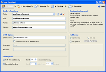 SmartSerialMail screenshot 2