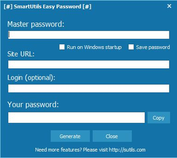 SmartUtils Easy Password Portable screenshot
