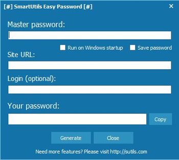 SmartUtils Easy Password screenshot