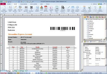 SmartVizor Bill Statement Batch Printing Software screenshot