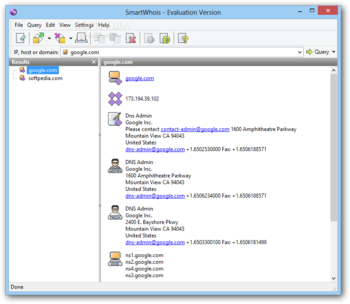 SmartWhois screenshot