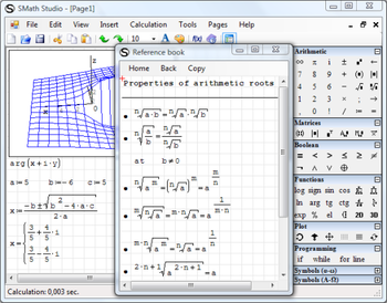 SMath Studio Portable screenshot