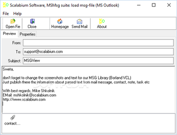 SMMsg suite screenshot