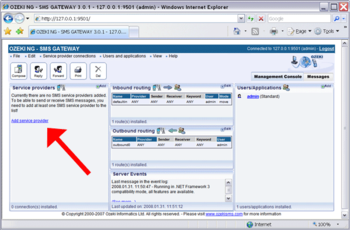 SMS Gateway screenshot