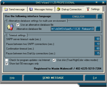 SMS Wizard LITE screenshot 2