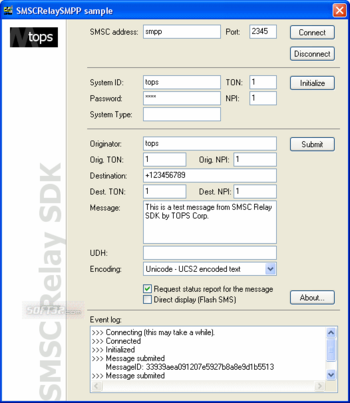 SMSC Relay ActiveX SDK screenshot 3