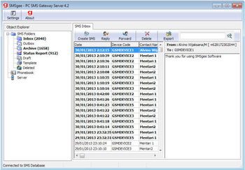 SMSgee PC SMS Gateway Server screenshot 2
