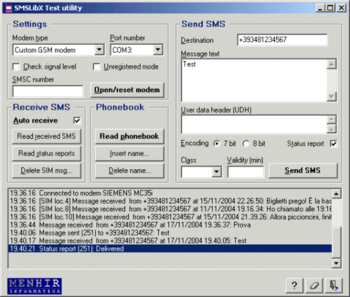 SMSLibX screenshot