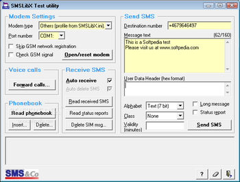 SMSLibX screenshot