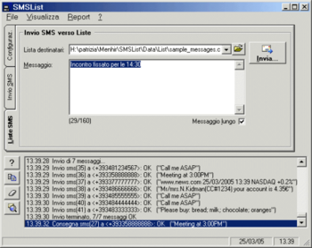 SMSList screenshot