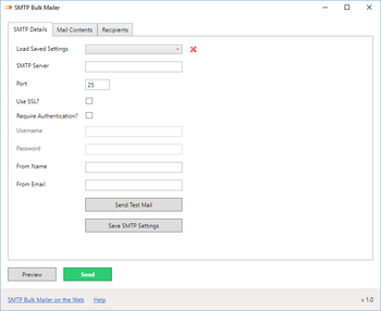 SMTP Bulk Mailer screenshot