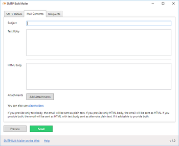 SMTP Bulk Mailer screenshot 2