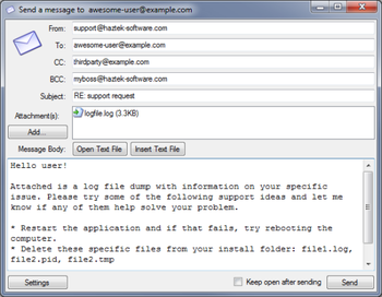 SMTP Mail Sender screenshot