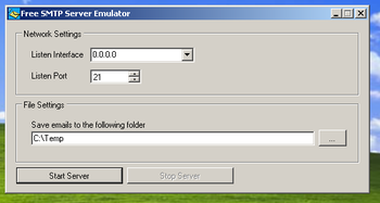 SMTP Server Emulator screenshot