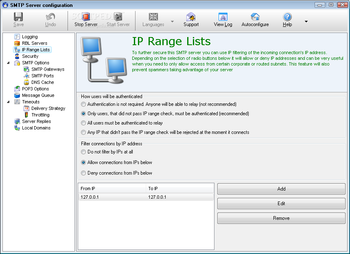 SMTP Server Pro screenshot 2