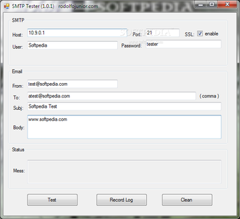 SMTP Tester screenshot