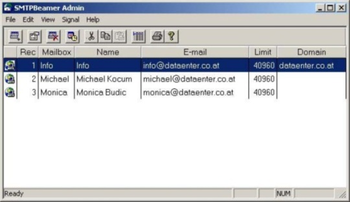 SMTPBeamer for Windows 2003 / 2008 / XP  screenshot