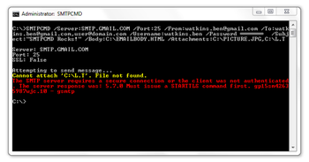 SMTPCMD screenshot 2