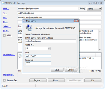 SMTPSEND screenshot 2