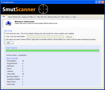 SmutScanner screenshot