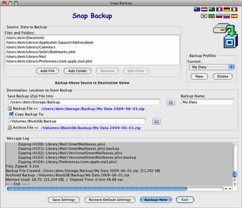 Snap Backup screenshot 2