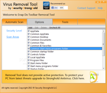 Snap Do Toolbar Removal Tool screenshot 2