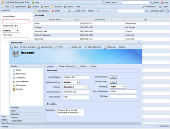 SnapCRM screenshot 2