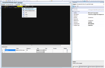 Snippet Designer screenshot