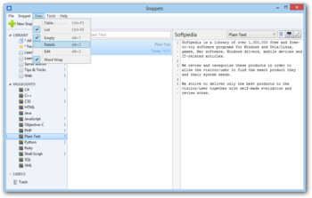 Snippets screenshot 3