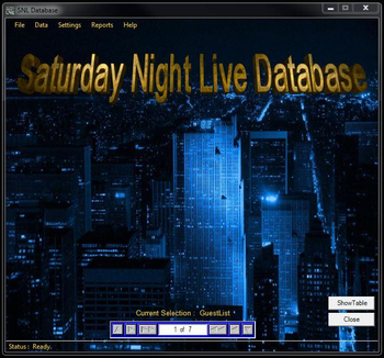 SNL Database screenshot