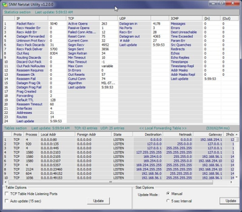 SNM Netstat Utility screenshot