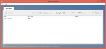 SNMP Discoverer screenshot