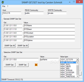 SNMPGetSet screenshot