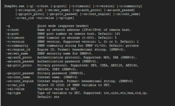 SnmpSet screenshot