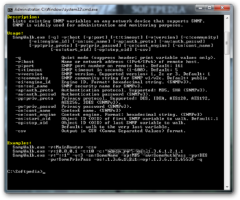 SnmpWalk screenshot