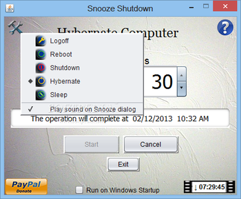 Snooze Shutdown screenshot 2
