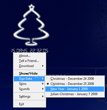 Snow Christmas Tree screenshot