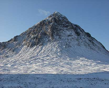 Snow fall on Etive Mor screenshot