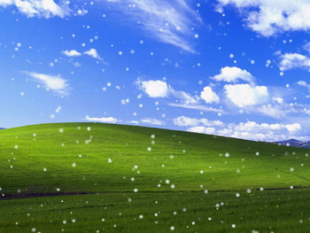 Snow Over Desktop Screensaver screenshot