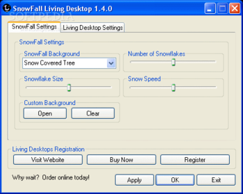 SnowFall Living Desktop screenshot 2