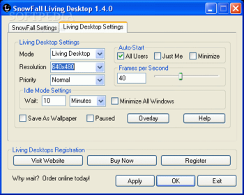 SnowFall Living Desktop screenshot 3