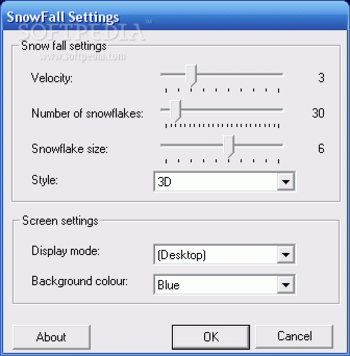 SnowFall Screensaver screenshot 2