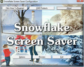 Snowflake Screen Saver screenshot 2