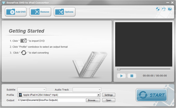 SnowFox DVD to iPad Converter screenshot 2